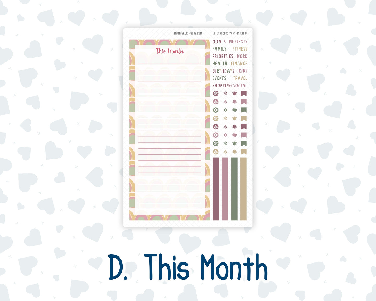 Kit 0232 - Laurel Denise Standard - Monthly Kit - September - Heirloom Garden