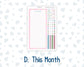 Kit 0262 - Laurel Denise Nancy/Anne Large - Monthly Kit - April  - Spring Puffs