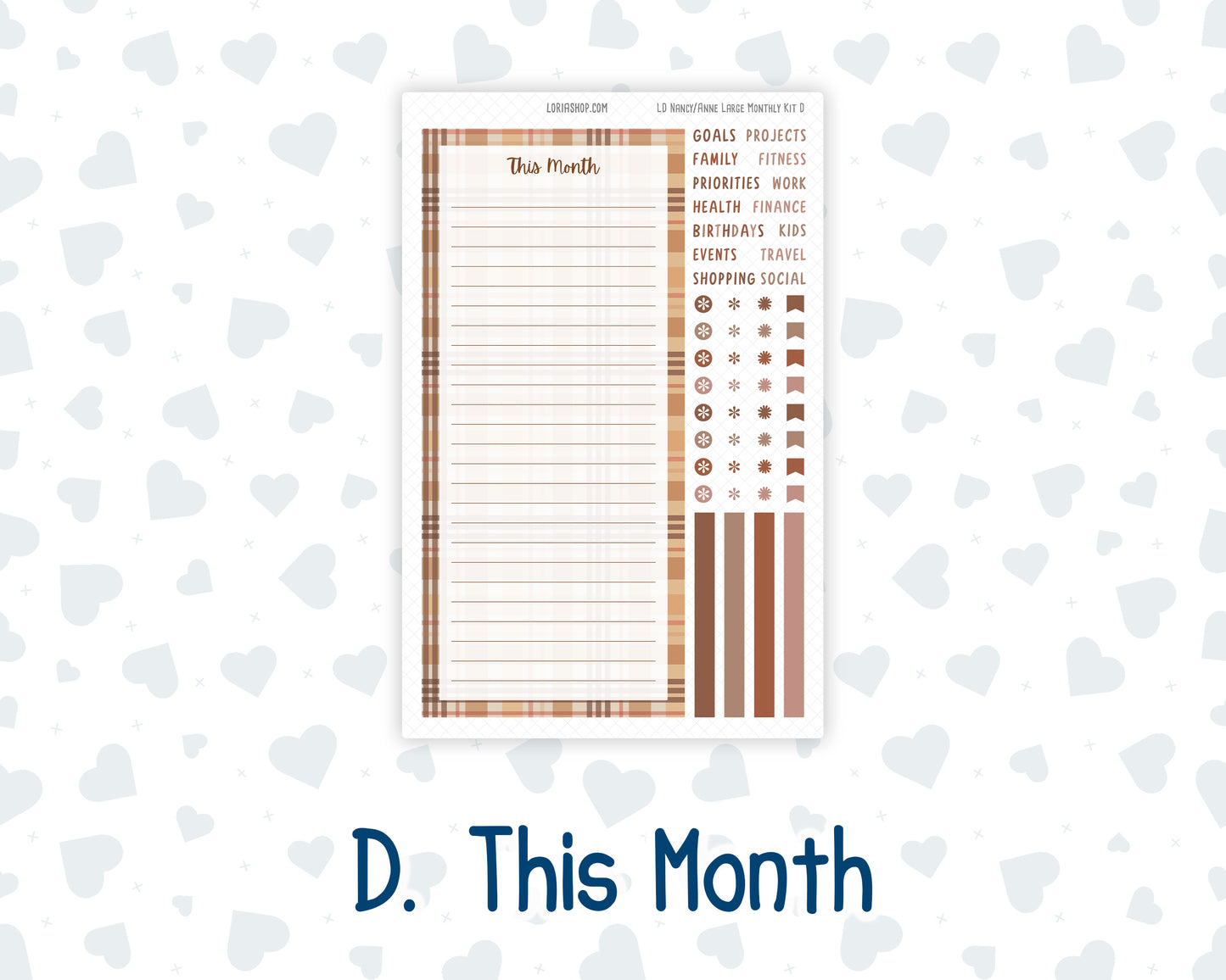 Kit 0296 - Laurel Denise Nancy/Anne Large - Monthly Kit - September - Coffee Break