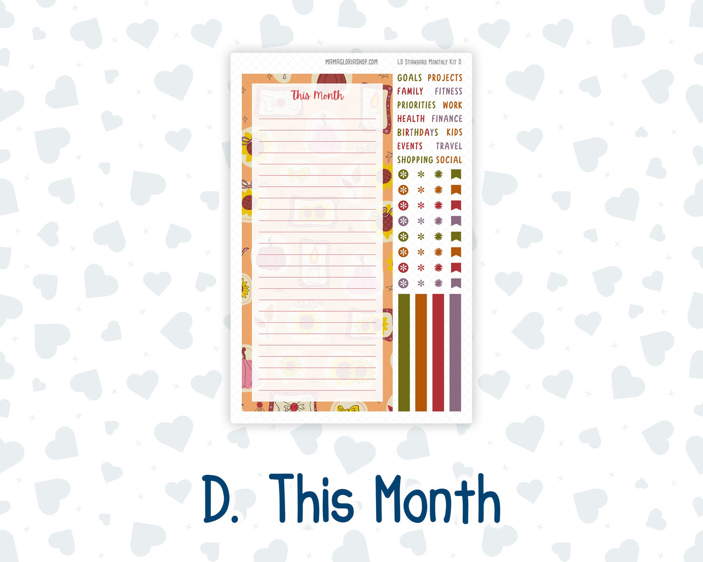 Kit 0240 - Laurel Denise Standard - Monthly Kit - November - Cozy Thanksgiving
