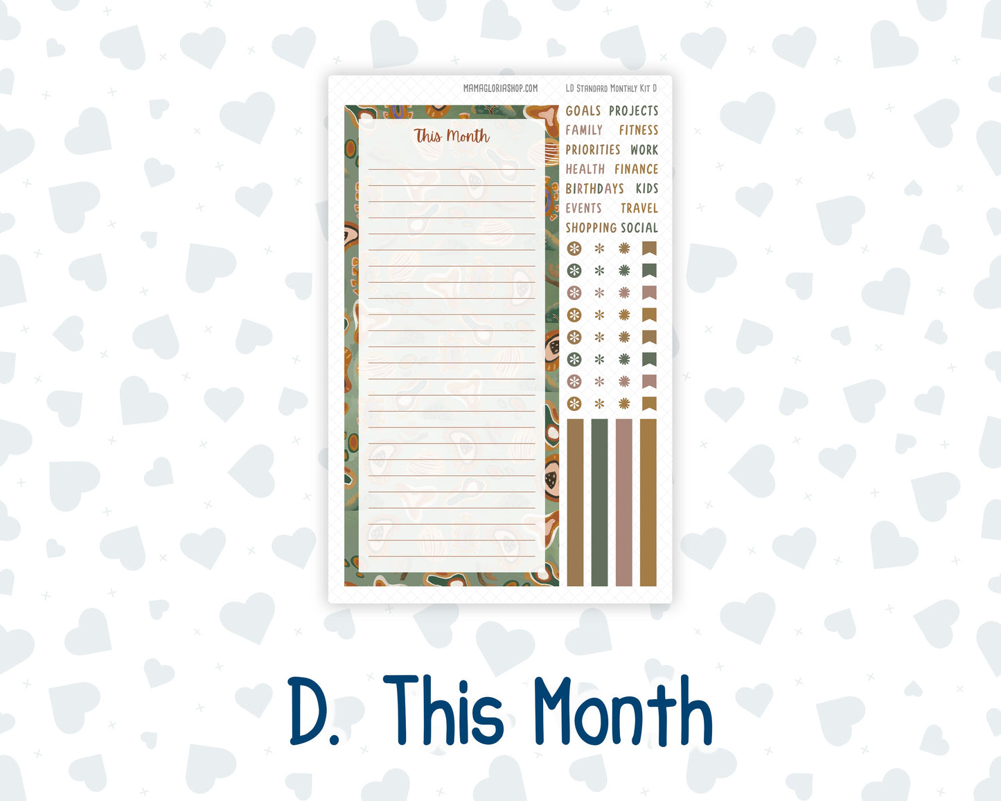 Kit 0243 - Laurel Denise Standard - Monthly Kit - November - Boho Autumn