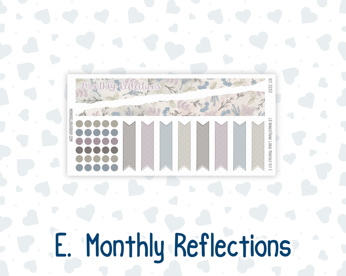 Kit 0250 - Laurel Denise Nancy/Anne Large - Monthly Kit - Quiet January