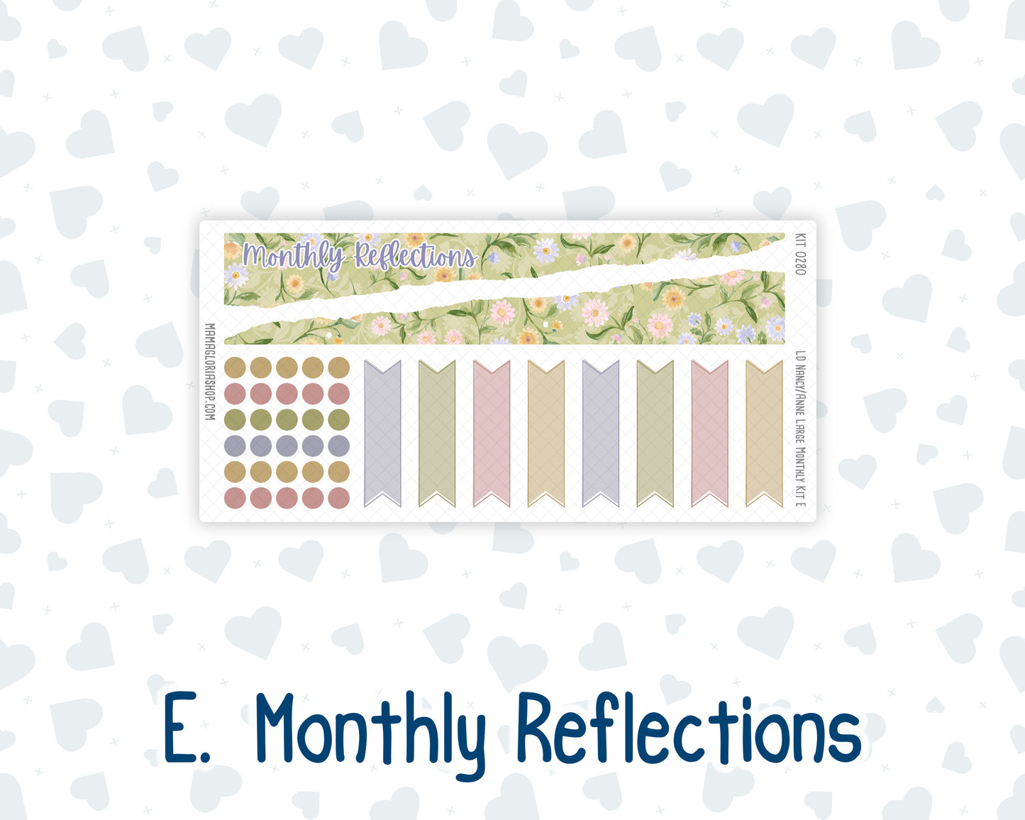 Kit 0280 - Laurel Denise Nancy/Anne Large - Monthly Kit - Half Past Six In August