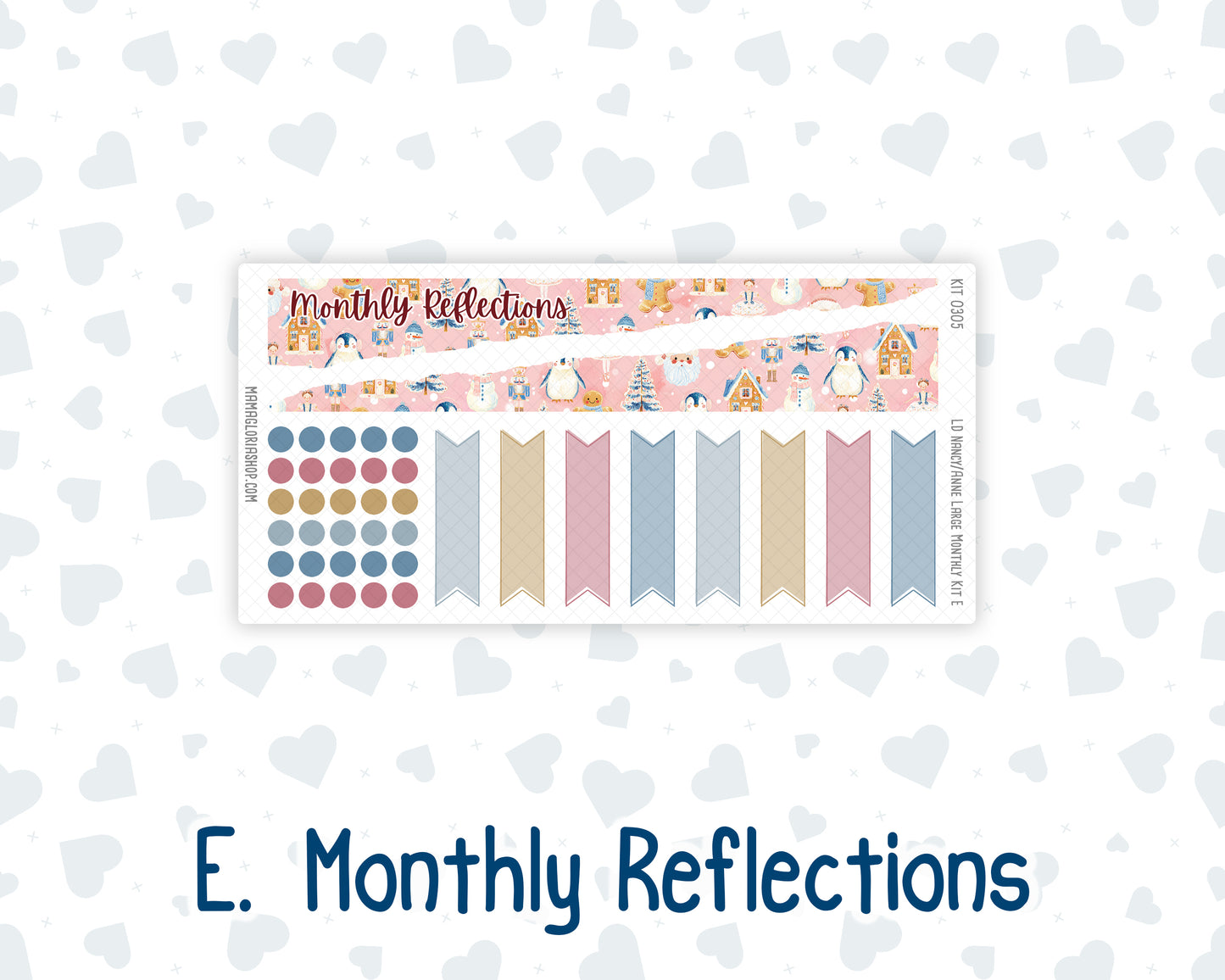 Kit 0305 - Laurel Denise Nancy/Anne Large - Monthly Kit - December - Sugarplum Parade