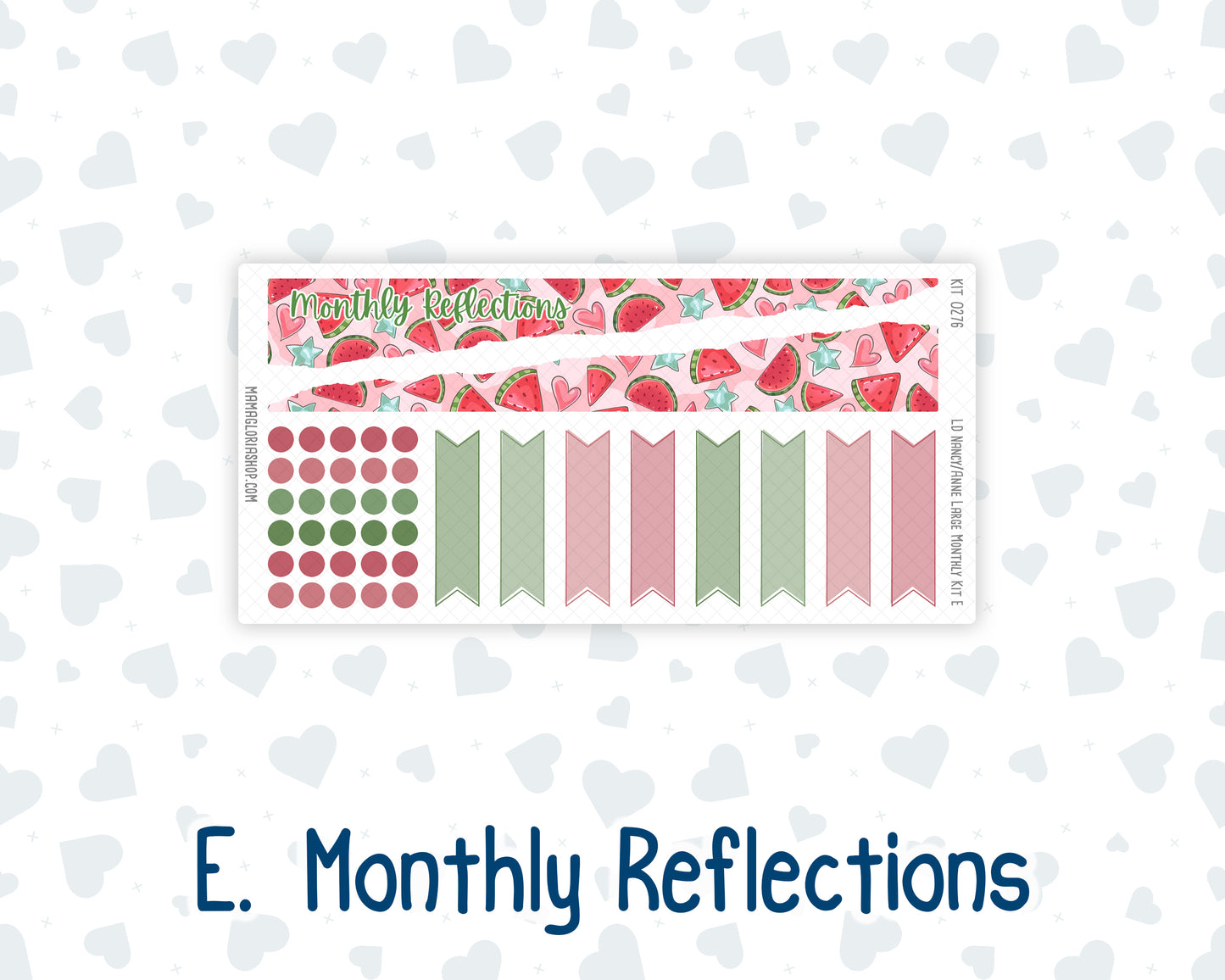 Kit 0276 - Laurel Denise Nancy/Anne Large - Monthly Kit - July - Melon Crush