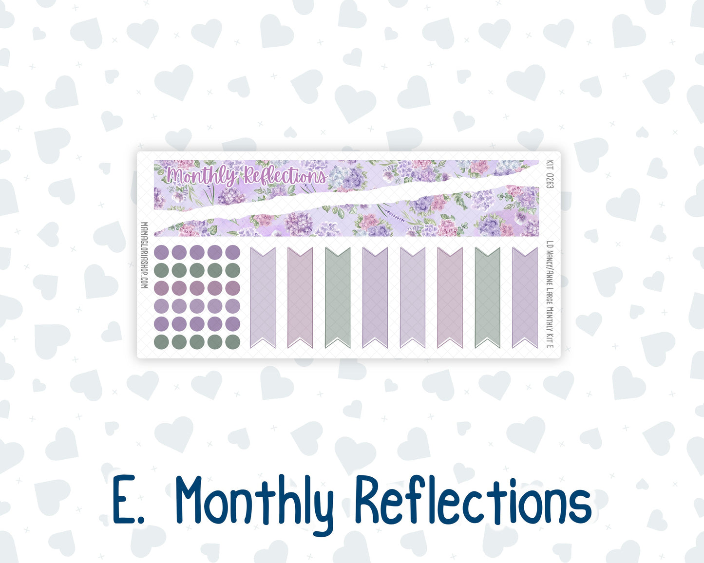 Kit 0263 - Laurel Denise Nancy/Anne Large - Monthly Kit - April - Lavender Drift