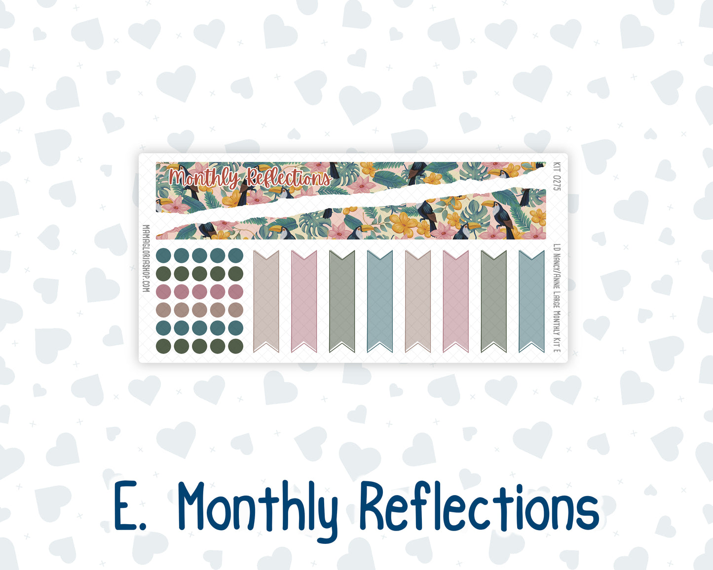 Kit 0275 - Laurel Denise Nancy/Anne Large - Monthly Kit - July - Tropical Safari Blush