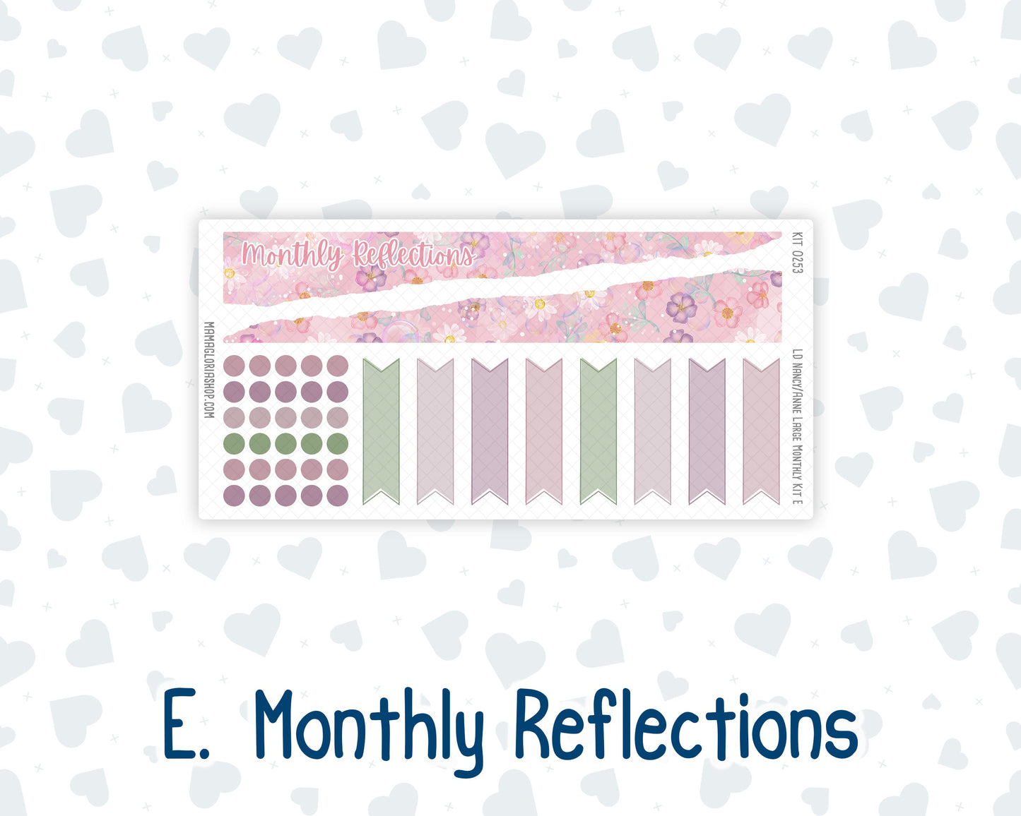 Kit 0253 - Laurel Denise Nancy/Anne Large - Monthly Kit - February - Rosy Daydreams