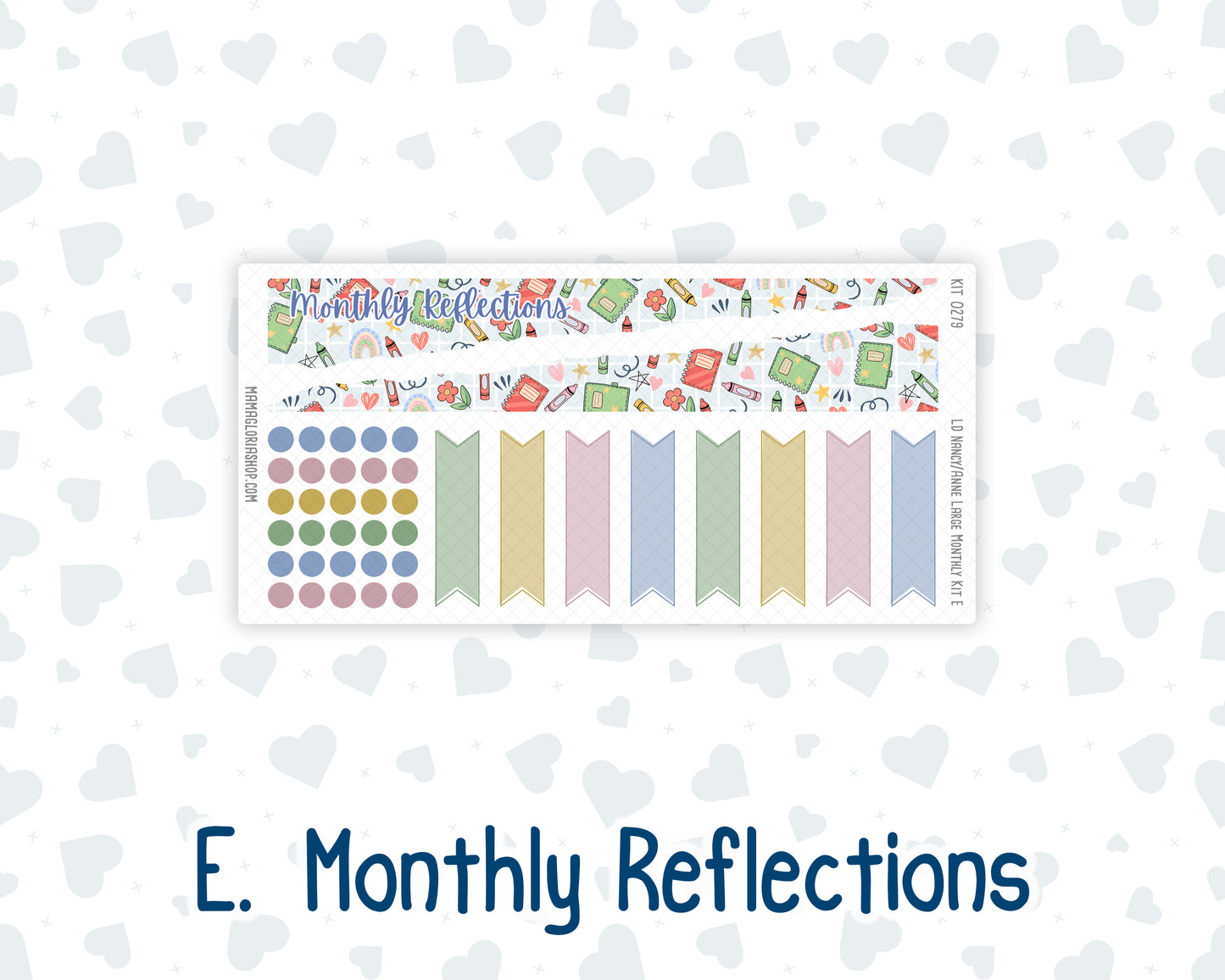 Kit 0279 - Laurel Denise Nancy/Anne Large - Monthly Kit - August - Not Ready For School