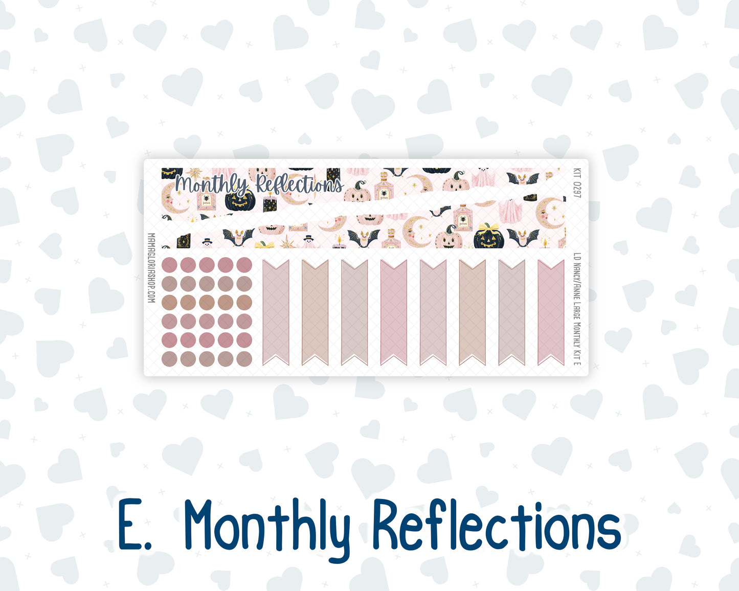 Kit 0297 - Laurel Denise Nancy/Anne Large - Monthly Kit - October - Pink Spell