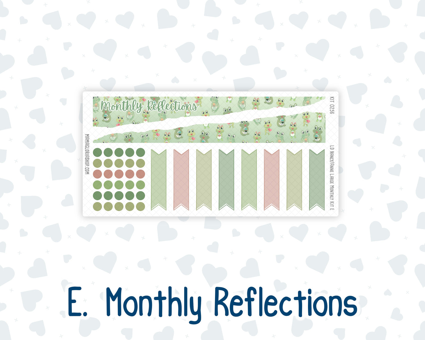 Kit 0256 - Laurel Denise Nancy/Anne Large - Monthly Kit - March - Froggy Luck