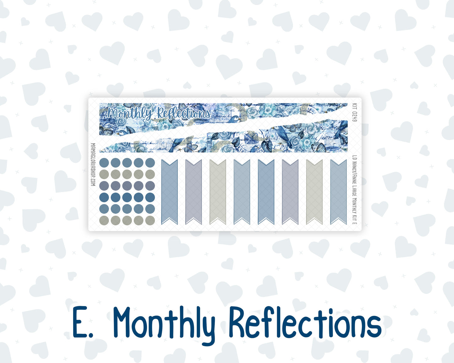 Kit 0249 - Laurel Denise Nancy/Anne Large - Monthly Kit - January - Icy Lace