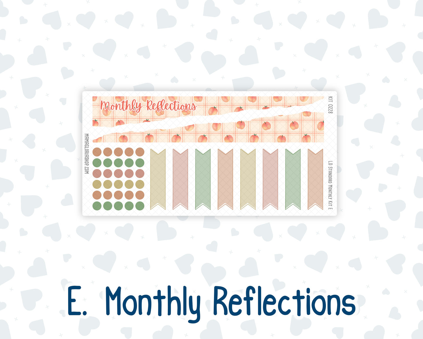 Kit 0228 - Laurel Denise Standard - Monthly Kit - August - Just Peachy