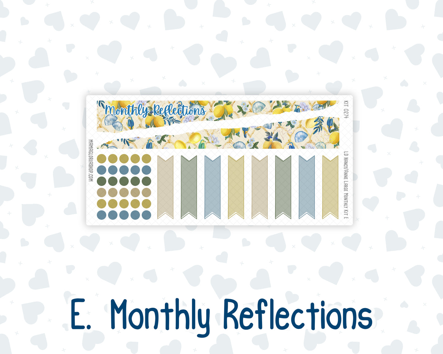 Kit 0274 - Laurel Denise Nancy/Anne Large - Monthly Kit - July - Sunny Lemon Shore