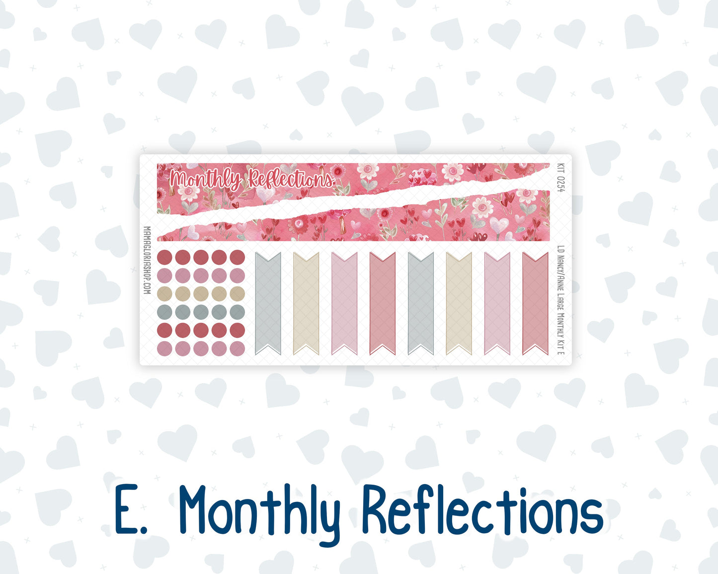 Kit 0254 - Laurel Denise Nancy/Anne Large - Monthly Kit - February - Valentine Village