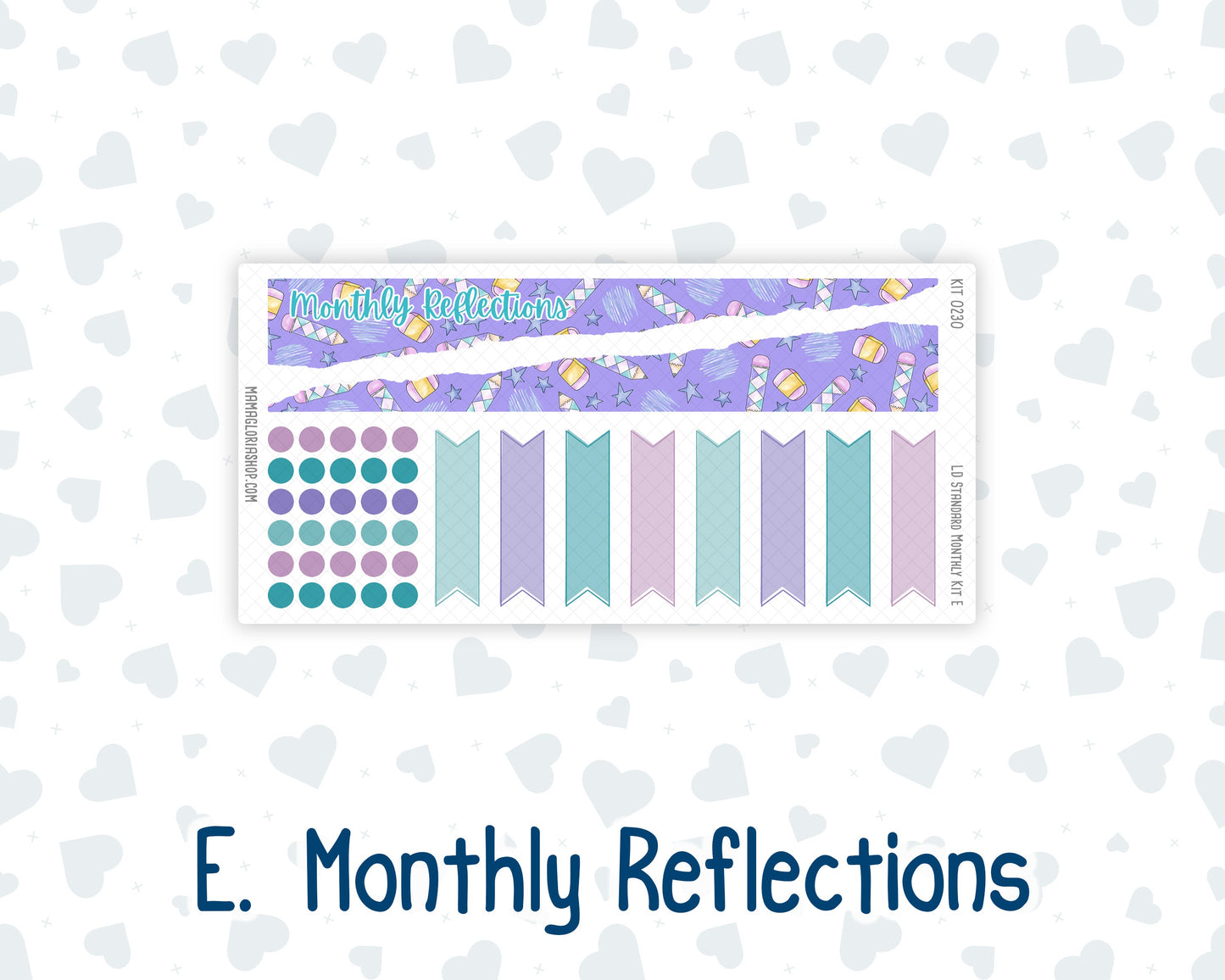 Kit 0230 - Laurel Denise Standard - Monthly Kit - August - School Daze