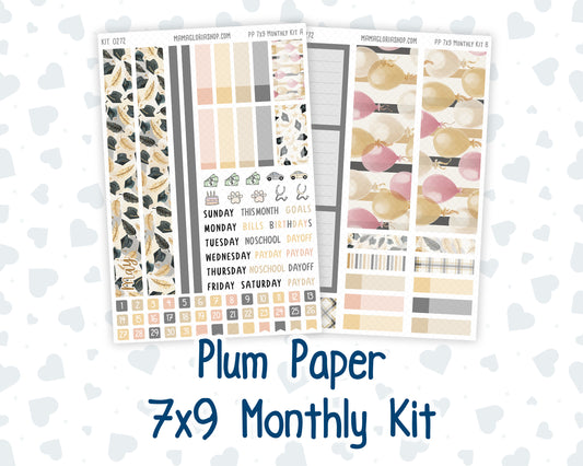 Kit 0272 - 7x9 - Plum Paper - Monthly Kit - May - Graduation