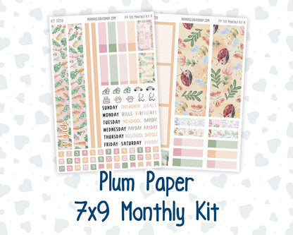 Kit 0259 - 7x9 - Plum Paper - Monthly Kit - March - Spring Garden Chores