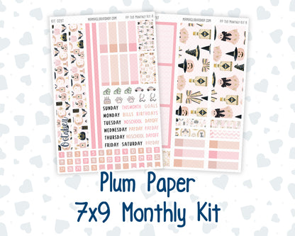 Kit 0297 - 7x9 - Plum Paper - Monthly Kit - October - Pink Spell