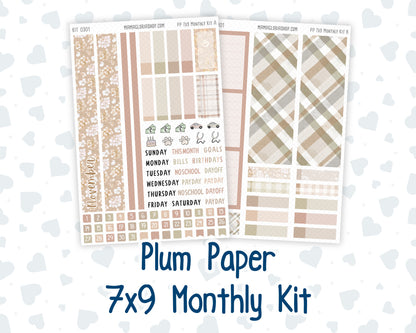 Kit 0301 - 7x9 - Plum Paper - Monthly Kit - November - Sunday Comfort