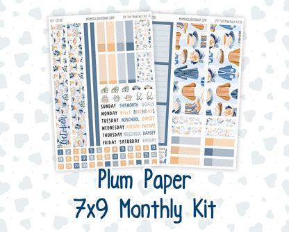 Kit 0299 - 7x9 - Plum Paper - Monthly Kit - October - Book Nook