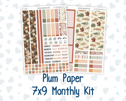 Kit 0298 - 7x9 - Plum Paper - Monthly Kit - October - Velvet Bloom
