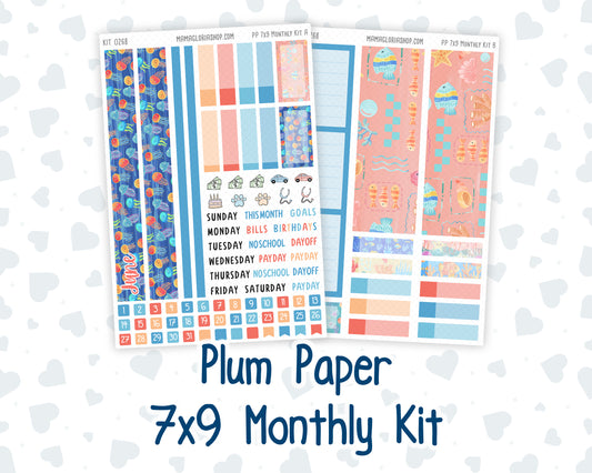 Kit 0268 - 7x9 - Plum Paper - Monthly Kit - June - Sea Sweeties