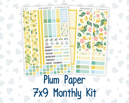 Kit 0227 - 7x9 - Plum Paper - Monthly Kit - July - Lemon Grove