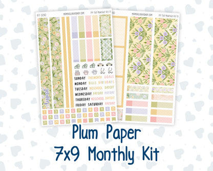 Kit 0280 - 7x9 - Plum Paper - Monthly Kit - Half Past Six In August