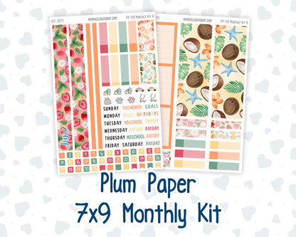 Kit 0271 - 7x9 - Plum Paper - Monthly Kit - June - Strawberry Shore