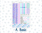 Kit 0230 - 7x9 - Plum Paper - Monthly Kit - August - School Daze