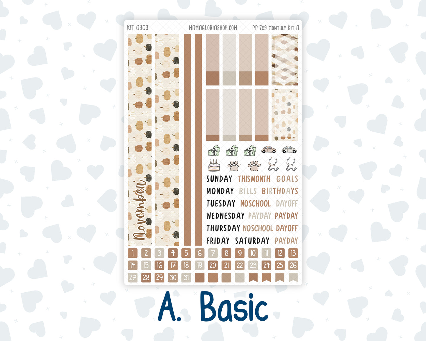 Kit 0303 - 7x9 - Plum Paper - Monthly Kit - November - Into The Woods