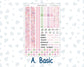 Kit 0253 - 7x9 - Plum Paper - Monthly Kit - February - Rosy Daydreams