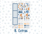 Kit 0299 - 7x9 - Plum Paper - Monthly Kit - October - Book Nook