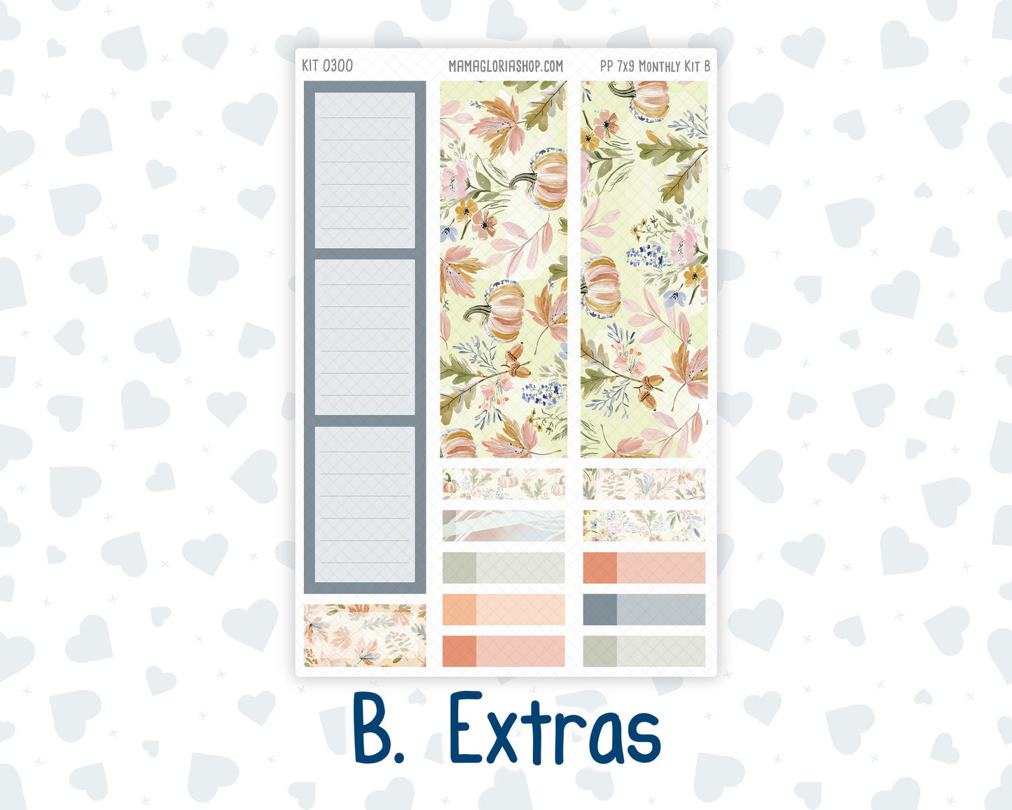 Kit 0300 - 7x9 - Plum Paper - Monthly Kit - October - Autumn Stroll