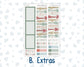 Kit 0245 - 7x9 - Plum Paper - Monthly Kit - December - Vintage Christmas