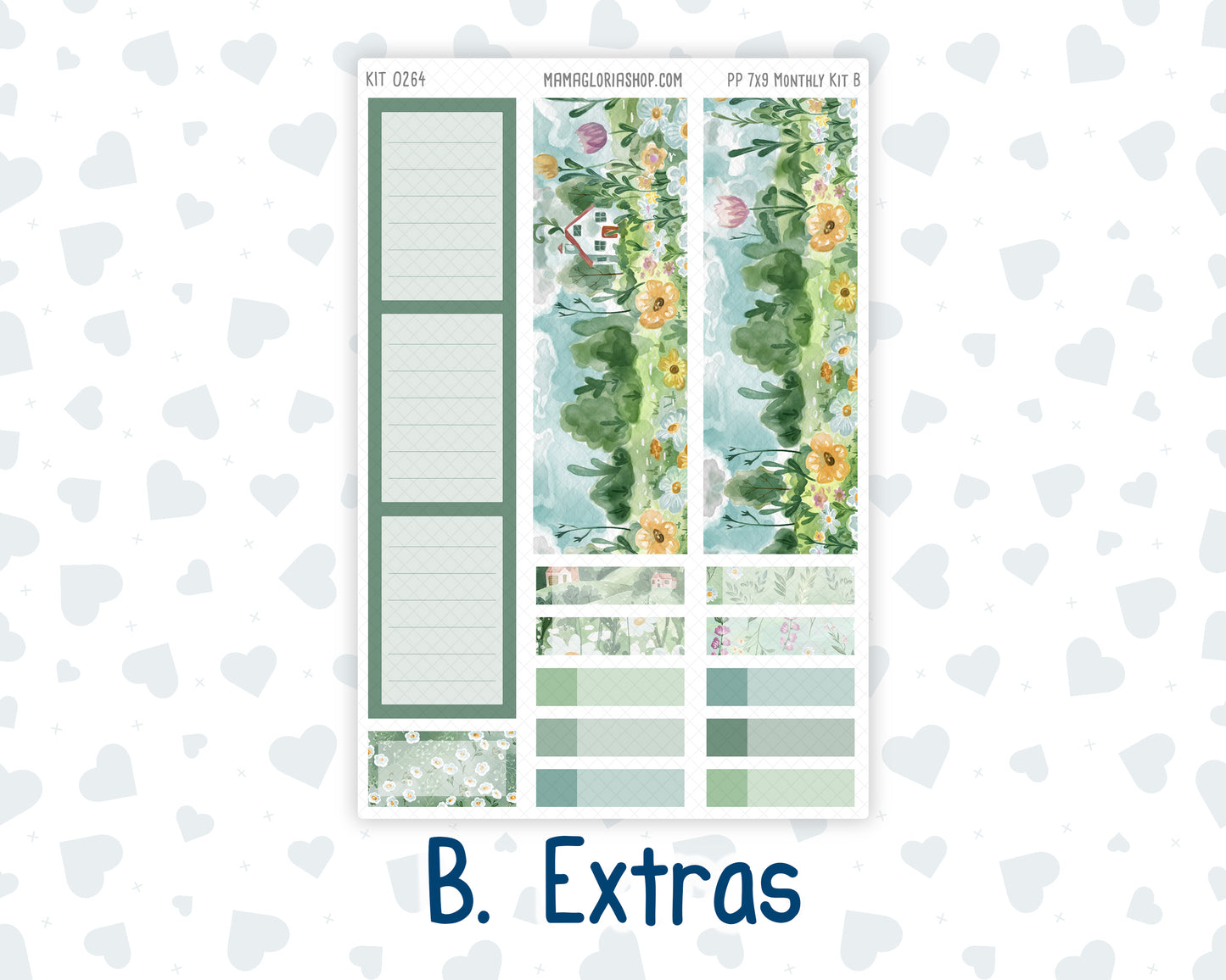 Kit 0264 - 7x9 - Plum Paper - Monthly Kit - May - Spring Walk