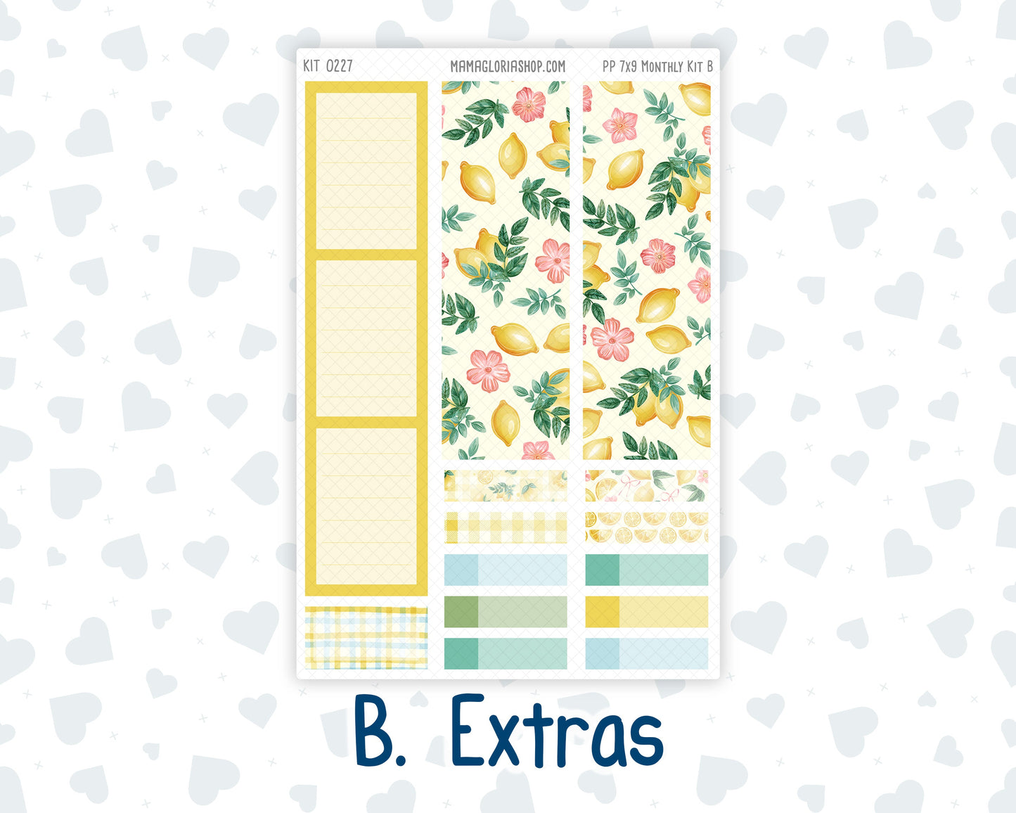 Kit 0227 - 7x9 - Plum Paper - Monthly Kit - July - Lemon Grove
