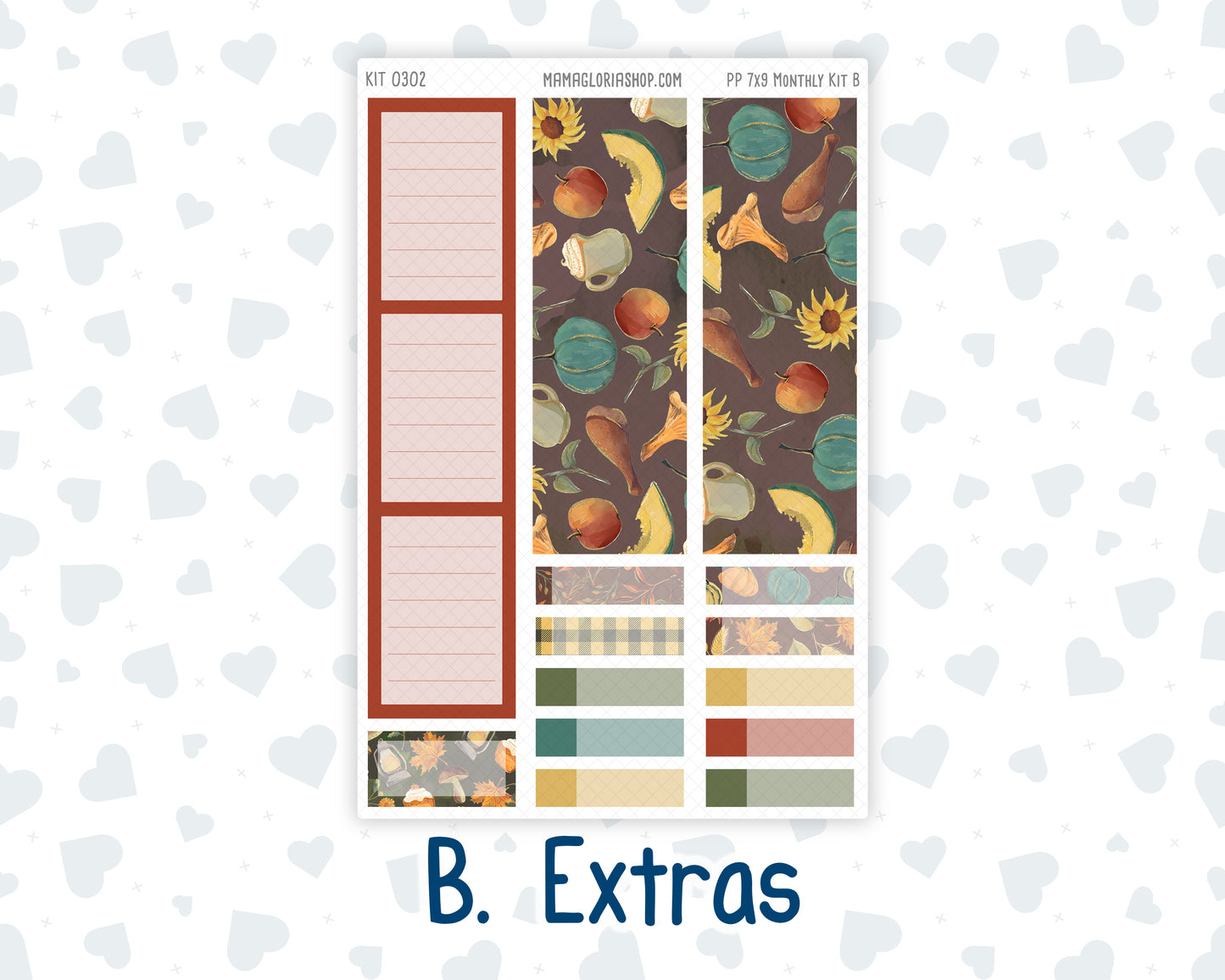 Kit 0302 - 7x9 - Plum Paper - Monthly Kit - November - Thankful Season