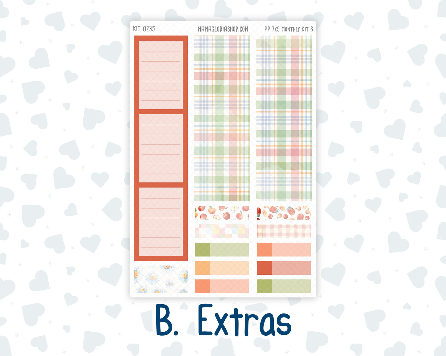 Kit 0235 - 7x9 - Plum Paper - Monthly Kit - September - Apple Orchard