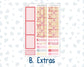 Kit 0254 - 7x9 - Plum Paper - Monthly Kit - February - Valentine Village