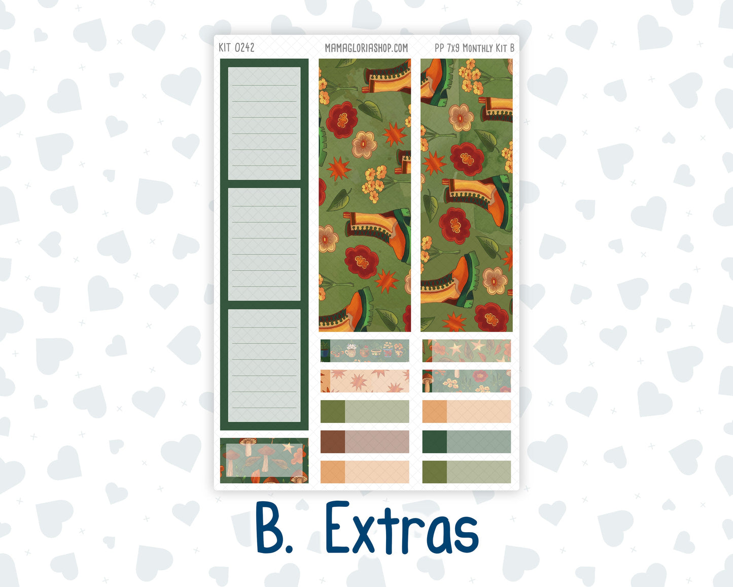 Kit 0242 - 7x9 - Plum Paper - Monthly Kit - November - Cottage Autumn