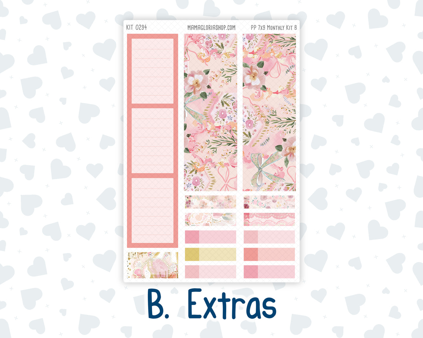 Kit 0294 - 7x9 - Plum Paper - Monthly Kit - September - Rosy Reveria