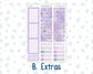 Kit 0263 - 7x9 - Plum Paper - Monthly Kit - April - Lavender Drift