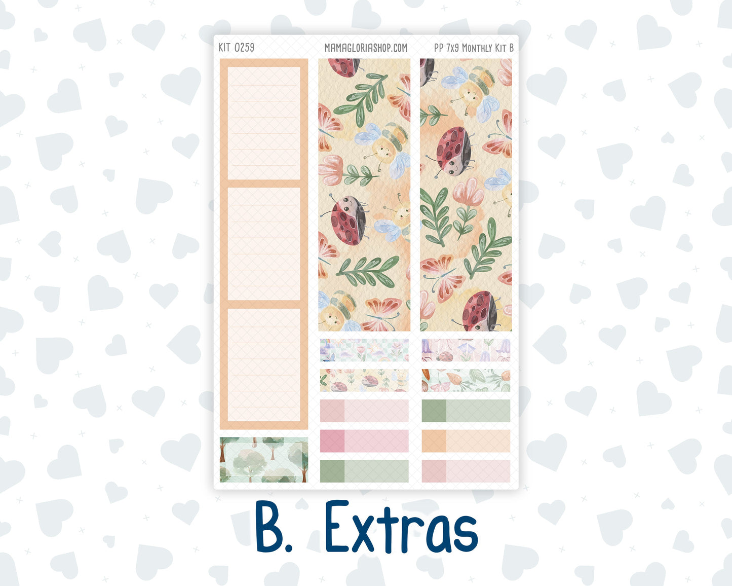 Kit 0259 - 7x9 - Plum Paper - Monthly Kit - March - Spring Garden Chores