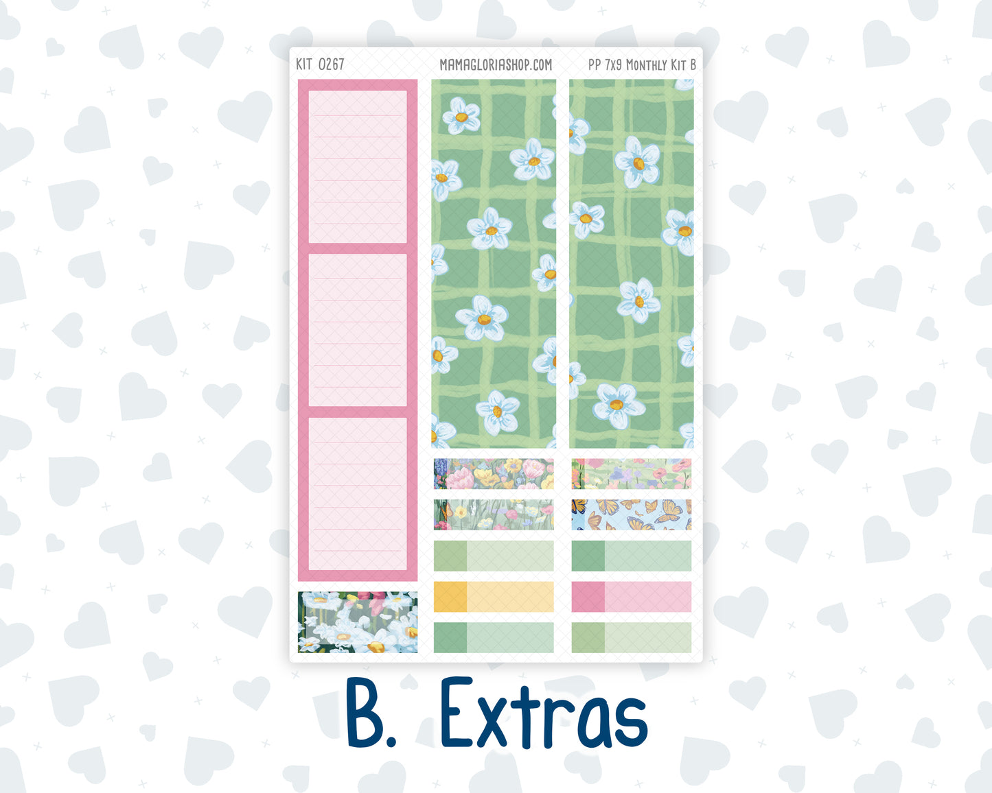 Kit 0267 - 7x9 - Plum Paper - Monthly Kit - May - Flowers For Mama