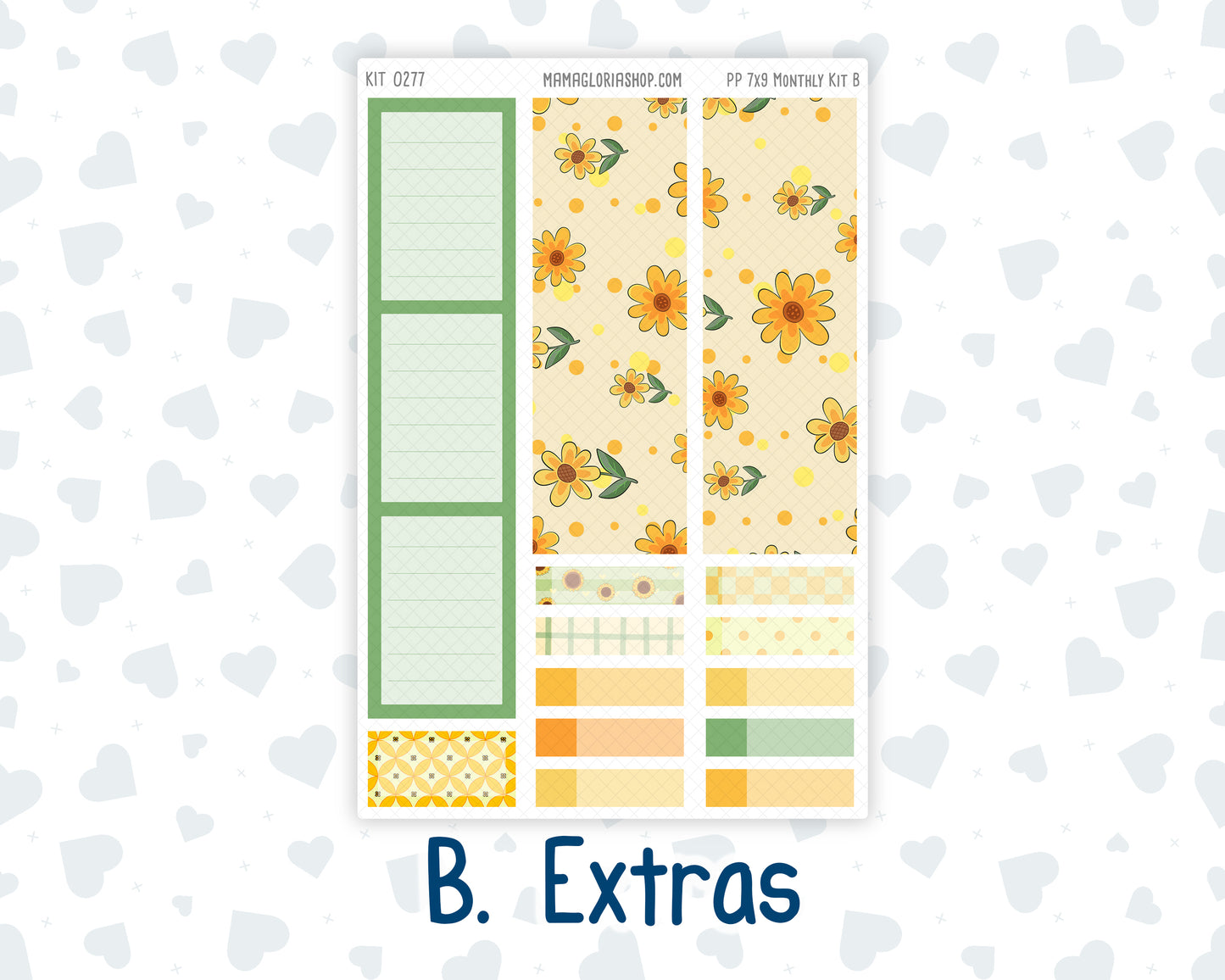 Kit 0277 - 7x9 - Plum Paper - Monthly Kit - August - Sunflower Drama Club