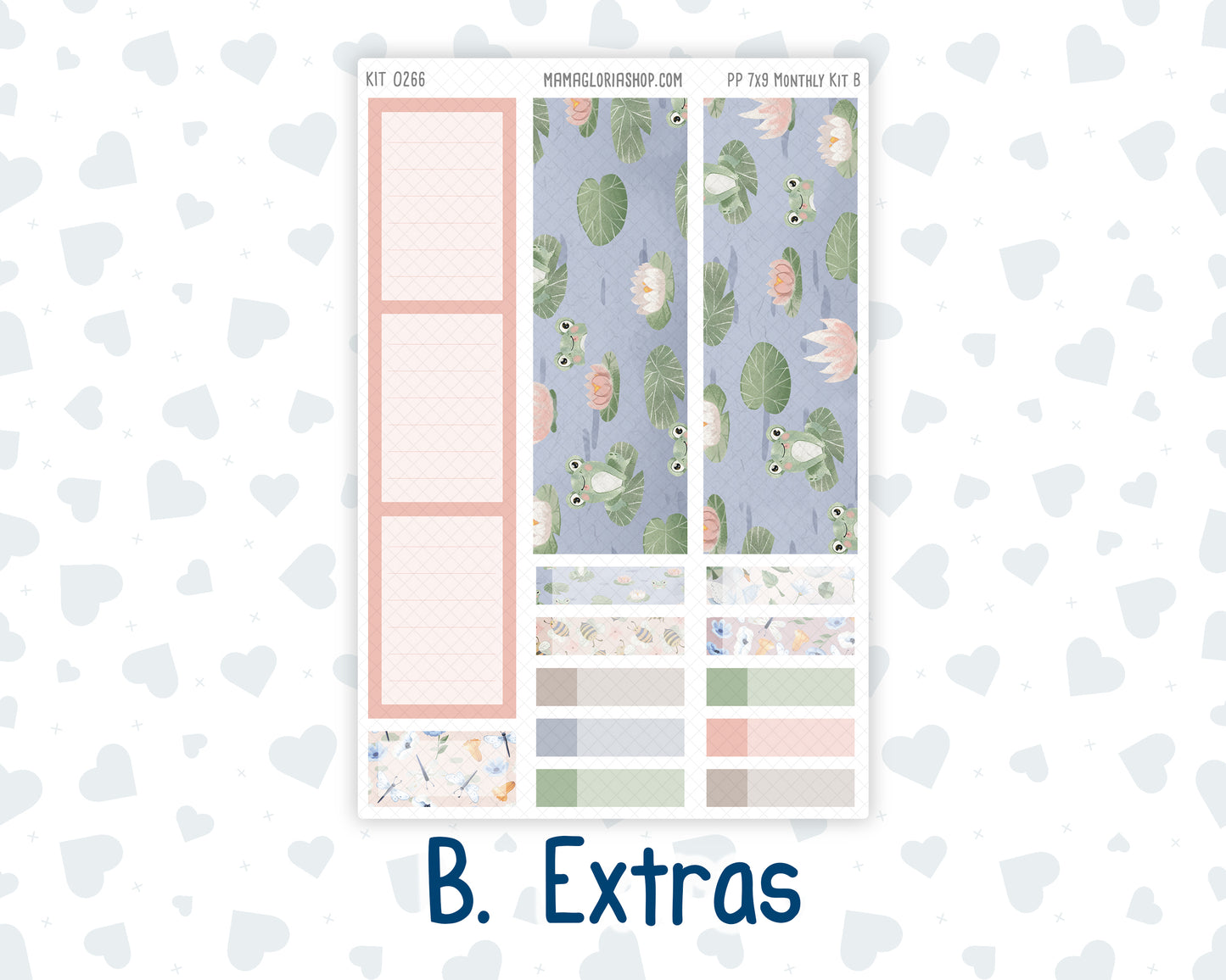 Kit 0266 - 7x9 - Plum Paper - Monthly Kit - May - Froggy Lake Picnic