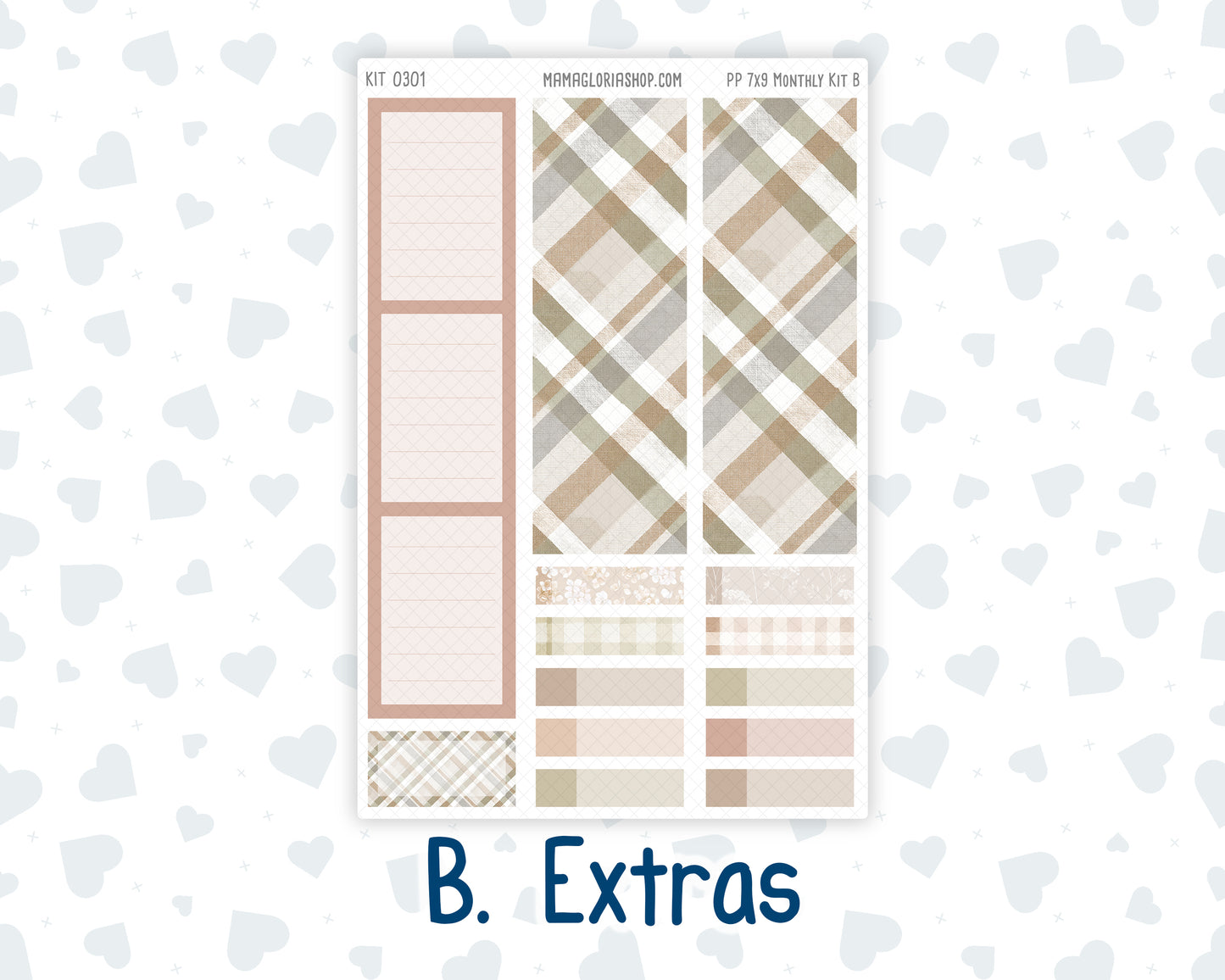 Kit 0301 - 7x9 - Plum Paper - Monthly Kit - November - Sunday Comfort