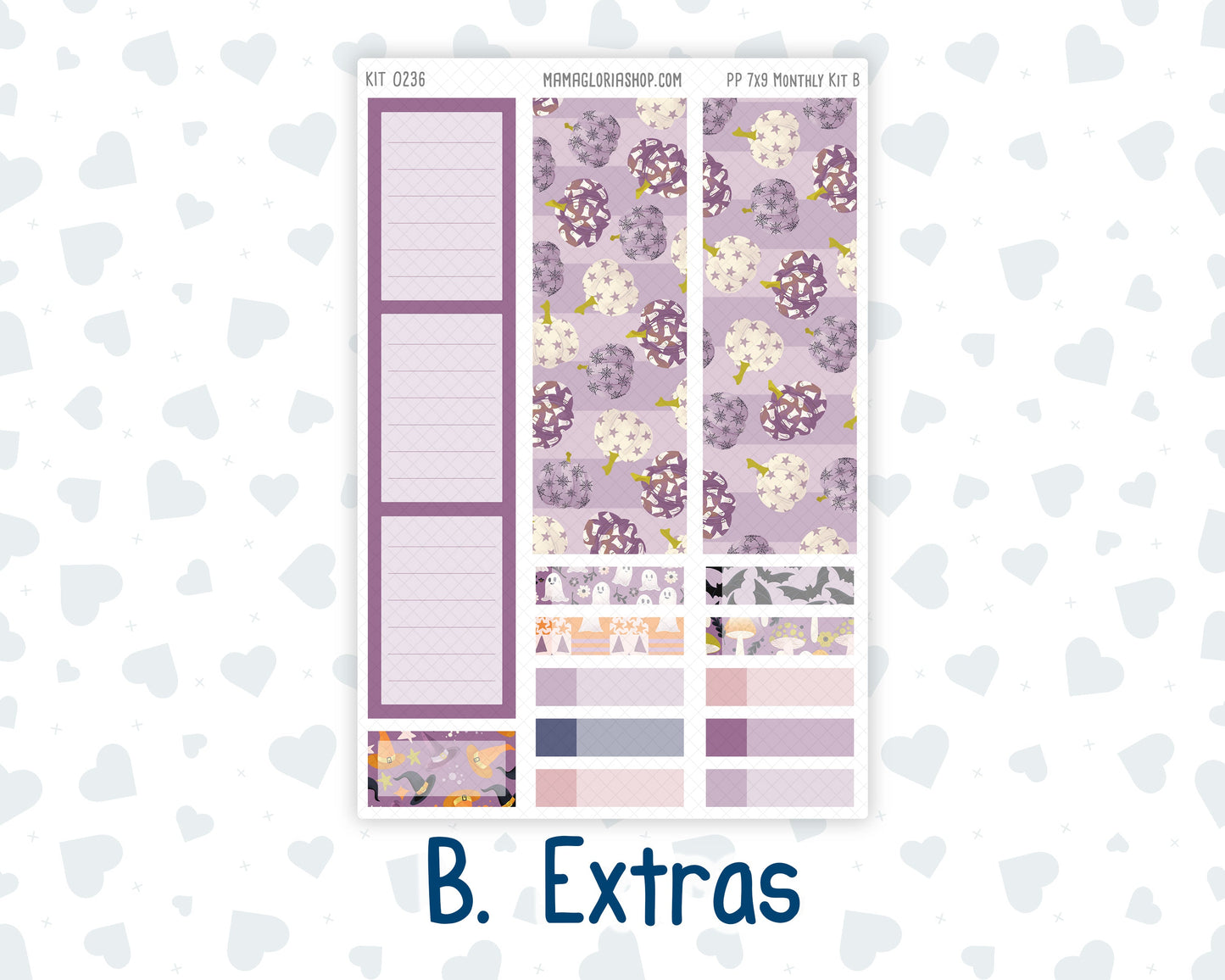 Kit 0236 - 7x9 - Plum Paper - Monthly Kit - October - Sweet & Spooky